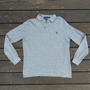 ❌SOLD❌ Grey Polo Ralph Lauren Long Sleeve Polo Shirt